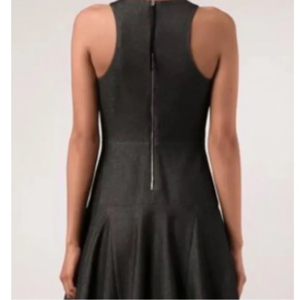 Rag & Bone Sleeveless Denim Mini Dress Size 4 Enigma Drop Waist Fit & Flare - Picture 9 of 12